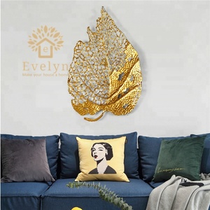Modern Hollow Out Metal Leaf Shape <strong>Wall</strong> <strong>Hangings</strong> <strong>for</strong> <strong>Living</strong> <strong>Room</strong> Decor - Product Image 3