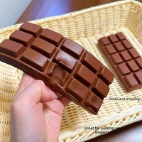 Bloc de silicone segmenté en forme de grille, imitation chocolat, ultra doux, à récupération lente, jouet anti-stress pour la maison, la chambre et la relaxation personnelle