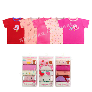 Camiseta de manga corta para bebé recién nacido, playera de diseño con <span class=keywords><strong>estampado</strong></span> de animales para niño y niña - Product Image 5