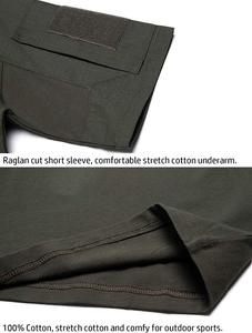 Tùy Chỉnh 100% Cotton Chống Cháy Ngoài Trời Woodland Ngắn Tay Áo Chiến Thuật Sage Màu Xanh Lá Cây Ngụy Trang Camo Chiến Đấu T Áo <span class=keywords><strong>S</strong></span>ơ Mi - Product Image 2