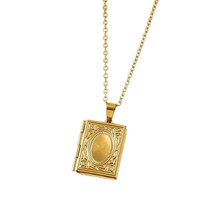 Étanche Minimaliste Islamique Arabe Musulman Allah Mot En Acier Inoxydable Bijoux De Mode Calligraphie Colliers Religieux