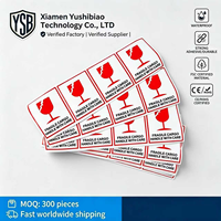 Étiquettes d'avertissement de sécurité autocollantes holographiques personnalisées YSB, anti-contrefaçon, imperméables, durables, en PET, pour l'expédition industrielle et la maison