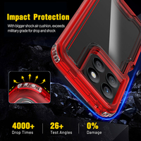Funda para Teléfono 360 para Honor X6A X7A X8A X9A 5G/Magic 5 Lite, Funda Transparente Rígida de Acrílico a Prueba de Golpes