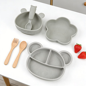 Juego de Platos, Cucharas y Tazones de Silicona de Alta Calidad para Bebés, Regalo Perfecto para Niños Pequeños - Product Image 2