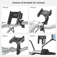 Support de téléphone portable universel ODIER à 360 degrés, support flexible à clipser, fixation rapide pour vélo, moto