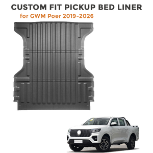 Nouveau Tapis de Caisse de Camion TPE Sur Mesure de Haute Qualité pour GWM Poer 2019-2026, Étanche, Toutes Saisons, Écologique, Noir, Épaisseur 3,5 mm, Facile à Installer - Product Image 1
