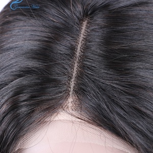 Guarantee Hair Brazilian Remy Mink Hair Bob Lace Wig Straight Wave Lace Frontal Closure Wig Natural Black Color - Product Image 3