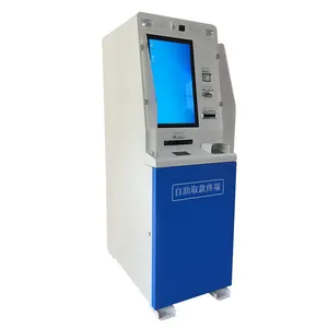 Otomatik atm nakit depozito ve geri çekilme makinesi paketi bankamatik EPP self servis nakit ödeme kiosku ile