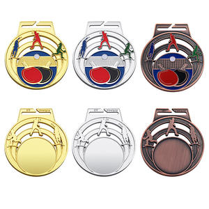 Vente chaude 3D métal or argent bronze médaille commémorative en cours d'exécution - Product Image 2