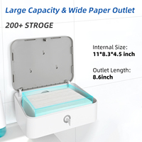 Accueil Salle de bains Toilette Cuisine Serviettes à main Mouchoir mural V N Multifold Hygienic Solid Abs Hand Distributeur de serviettes en papier hygiénique