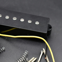 Microphone mat à découpe ouverte pour basse électrique 5 cordes PB Precision Bass, surface noire mate, pièces de rechange pour instrument