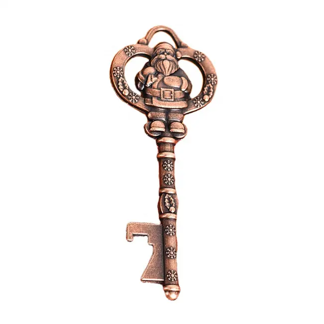 Hot selling Christmas Magic Key Santa Key ornament X-mas Santa key Copper Opener Key wholesale