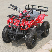 Mini moto tout-terrain à essence 49cc 2 temps pour enfants, quad avec transmission automatique, transmission par chaîne et pneus de 6 pouces