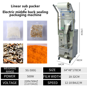 Automatische Gewürz granulat geröstete vertikale Verpackungs maschine Erdnuss schale Mini Mais Fräsmaschine Mehl und Verpackung - Product Image 5