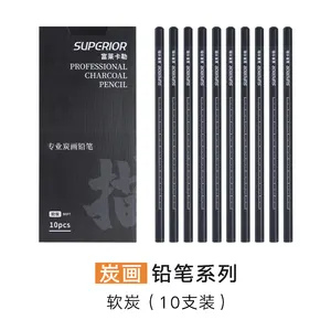 優れた木製製図炭鉛筆プロレベルいくつかの異なるサイズはOEMブランドを受け入れることができます