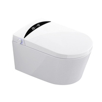 Ensemble de cuvette de WC en céramique de toilette suspendue au mur intelligente haut de gamme articles sanitaires intelligents toilette murale à capteur automatique