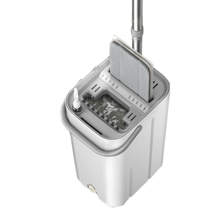 BNcompany Mopa Plana para Limpieza de Suelos Domésticos, Recambio de Paño, Uso en Seco/Húmedo, Antiestática, Plegable, con Escurridor, Ligera - Product Image 3