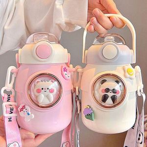 Wholesale Children'S 316 Stainless Steel 720Ml Cartoon Cute Tumbler Anti-Drop Kids Water <b>Bottle</b> Plastic Water <b>Bottle</b> - Product Image 5