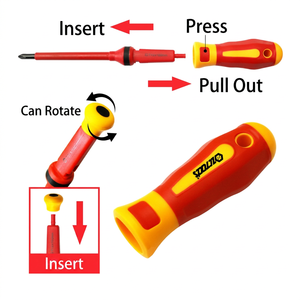 Phillips <b>Screwdriver</b> Set Industrial Grade Magnetic Insulated Anti-Slip Handle Matte Finish Plastic Handle - Product Image 1