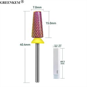 Nouveau 8 Grits Acier Tungstène Couleur Sirène Forets <span class=keywords><strong>à</strong></span> Ongles Enlevant la Peau <span class=keywords><strong>Morte</strong></span> Ongles Outil de Polissage pour Forets Ongles - Product Image 6