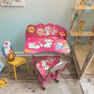 Phim Hoạt Hình Thiết Kế Trẻ Em Viết Bảng Và Ghế Kim Loại Carton Bảng Nghiên Cứu Đầy Đủ Bàn Ghế Cho Trẻ Em Tuyết Nữ Hoàng Kim Loại & Gỗ 14Kg - Product Image 4