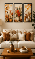 Großhandel Moderner Abstrakter Stil Triptych-Design Hochzeit Wohnzimmer Hotel Kaffee Wand Heim-Dekor Holzdruck Handgefertigt
