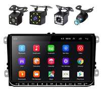Autoradio Android 9.0 9'' 2 Din, autoradio de voiture, lecteur Android de voiture, GPS Wifi BT pour VW/PASSAT/POLO/GOLF 5/6