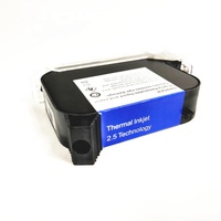 Kompatibel dengan HP TIJ-bk652 45 45si TIJ 2.5 B3f58b JS10 12.7mm 25.4mm untuk Printer Online Inkjet Berbasis Solvent, Kartrid Tinta Solvent