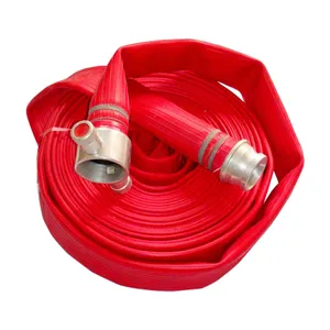 FM UL Approved Fire Fighting Pipes Fire Sprinkler System Protection System Single Double Layer PVC Lining Fire Hose