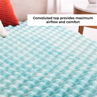 Surmatelas à Mémoire de Forme Gel 2 et 4 Pouces, Vente Chaude, 45D, CertiPUR-US, Prix Usine de Gros, Mousse à Mémoire de Forme au Thé Vert 7 Zones