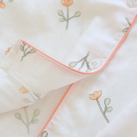 Ensembles de pyjama Kimono Feuille d'érable pour femmes, 100% coton gaze, manches longues, vêtements de nuit décontractés, pyjamas pour femmes, vente chaude d'automne