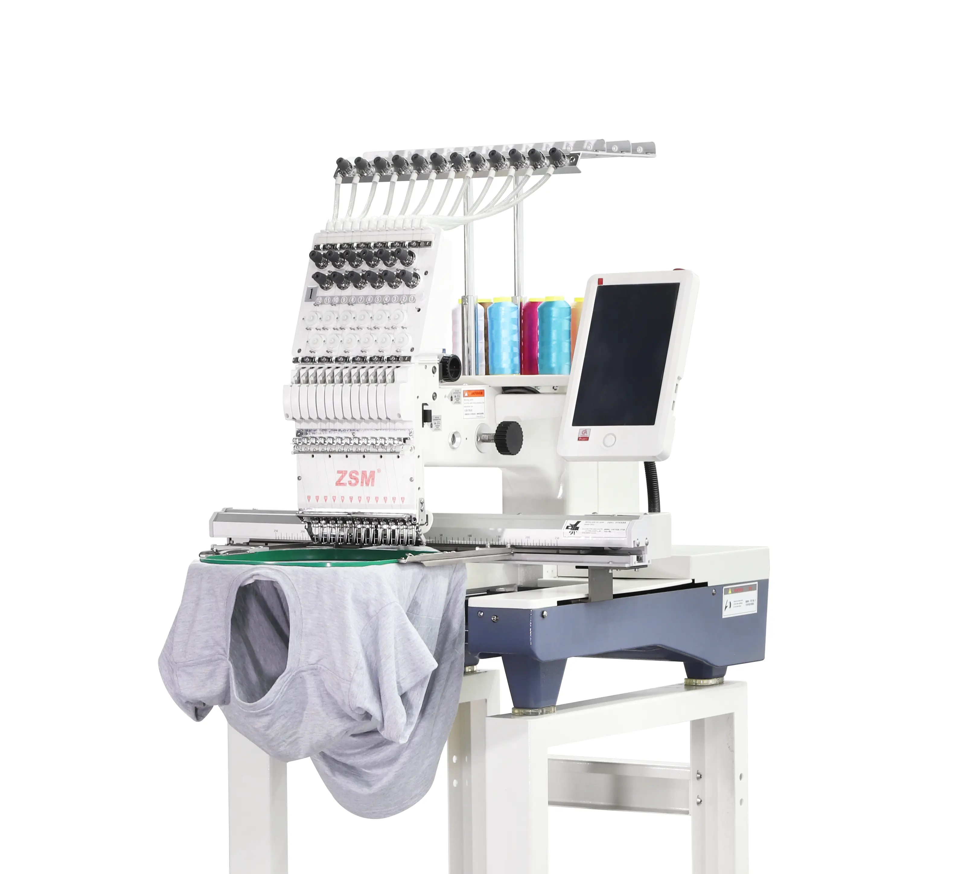 Высококачественная вышивальная машина с 1 головкой, многофункциональные иглы, компьютеризированная швейная машина для вышивки для бизнеса и дома