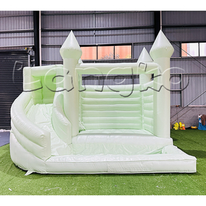 Château gonflable dôme Pastel avec toboggan aquatique et piscine pour enfants - Product Image 5