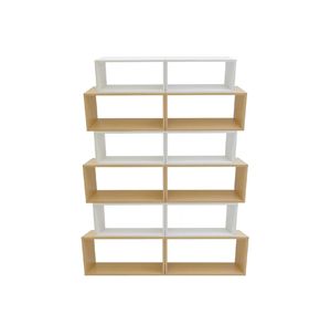 Estantería de madera independiente para libros, mueble moderno de almacenamiento y exhibición para sala de estar, de Vietnam. - Product Image 1