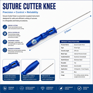 AL Mida Instruments de Soins de Santé Coupe-Fil Chirurgical Manuel 275mm 145mm Outil Orthopédique Arthroscopique Classe I Certifié CE - Product Image 6