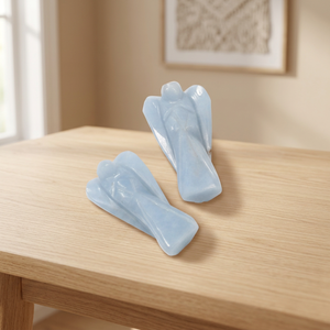แองเจิลไลท์ แองเจิลอาเกต ขนาด 2 นิ้ว อัญมณีแกะสลักลายรัก สำหรับตกแต่งบ้าน - Product Image 2