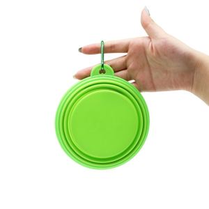 Vente en gros de bols à eau pour animaux de compagnie avec logo personnalisé, en silicone, pliables, portables, bols d'alimentation - Product Image 3
