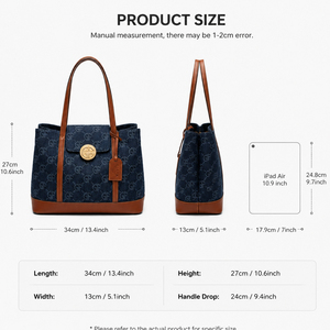 Bolso Tote para Mujer, con Detalles en Cuero PU, Gran Capacidad, Bolso de Hombro Moderno, Casual, para Trabajo, Compras, Elegante, para Uso Diario - Product Image 6