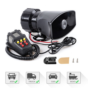 Sirena Eléctrica de 7 Tonos, 12V, para Coche y Motocicleta, Alarma, Mejora de Seguridad, Montaje Frontal de Plástico - Product Image 4
