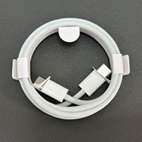 Câble de charge rapide USB-C double PD en nylon Cantell Wholesale 1m 60W, câble de données Type C vers Type C pour iPhone 15 16 Pro