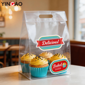 Hoja de pegatinas personalizadas troqueladas, impermeables y ecológicas para panadería, etiquetas de grado alimenticio para sellar cajas de pasteles, pegatinas para empaques de cupcakes y regalos con logo. - Product Image 5