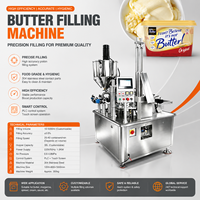 Machine automatique de remplissage, scellage et emballage de crème et de beurre, machine de remplissage de beurre de cacahuète en barquettes et boîtes, machine d'emballage de crème en pots