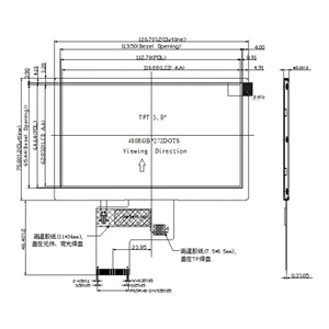 Màn Hình <span class=keywords><strong>Lcd</strong></span> Vuông <span class=keywords><strong>5</strong></span> Inch 480X272 RGB 24-Bit Tft <span class=keywords><strong>Lcd</strong></span> Bảng Điều Khiển Cảm Ứng Tùy Chọn - Product Image 5