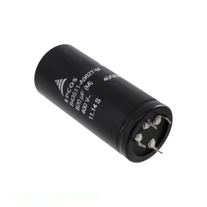 Authorized Distributor B43511A9827M000 820 uF <b>CAP</b> ALUM 820UF 20% 400V <b>SNAP</b> TH Through Hole Capacitor - Product Image 1