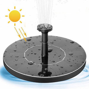 نافورة WHY461 الشمسية في الهواء الطلق, نافورة على شكل ورقة اللوتس الشمسية ، نافورة فراشة مع فوهة تعرض أشعة الشمس العائمة مع لوتس - Product Image 1