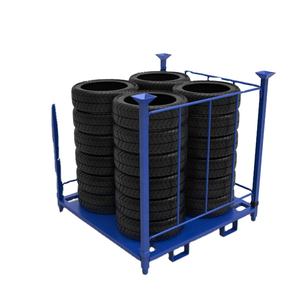 RB1007SR Estante de estantería de apilamiento industrial plegable con recubrimiento en polvo desmontable al mejor precio - Product Image 3