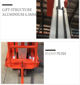 Plataforma elevadora vertical KCCL de aleación de aluminio de 4-18 m, plataforma de trabajo aérea móvil hidráulica para construcción y uso industrial. - Product Image 6
