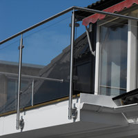 DAIYA escalier conceptions de garde-corps en verre avec escalier balustrade de balustrade en verre d'acier inoxydable de conception