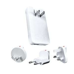 Chargeur double port 65W GaN pour appareil photo et écouteurs - Product Image 1