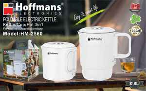 ホフマンズブランド 0.8L ミニ折りたたみ式電気ケトル 1200W ポータブルトラベルポット <span class=keywords><strong>3</strong></span> in 1 シリコン製ウォーターボイラー ナイジェリアプロモーション用 - Product Image 6